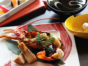 【春限定・四季彩会席】☆伊勢海老の木の芽焼き会席